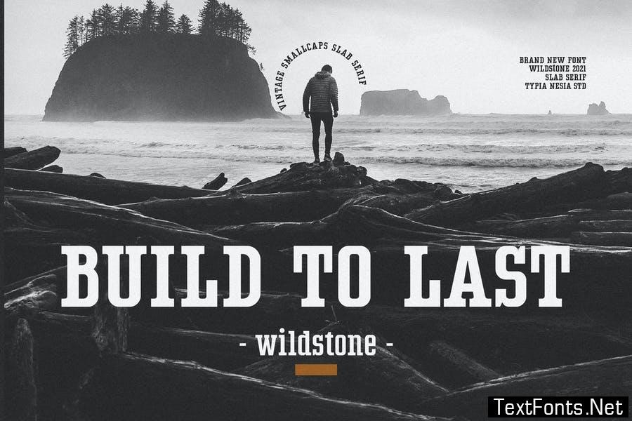 Wildstone - wild vintage smallcaps slab serif Font