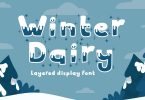 Winter Dairy - Christmas Font