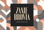 Zanie Brovia Display Serif Font