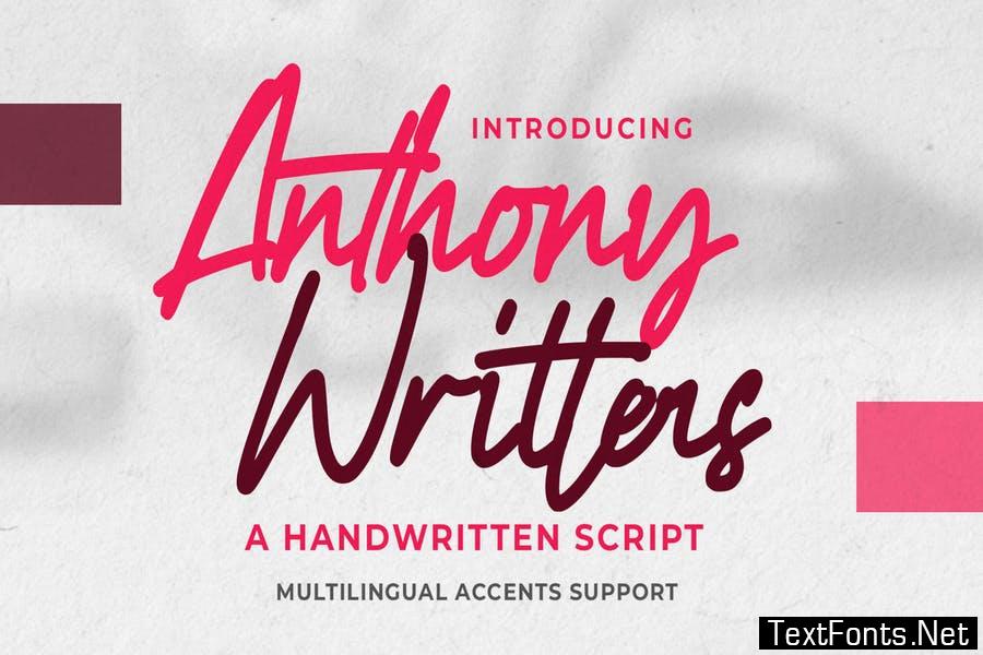 Anthony Writters - A Handwritten Script Font