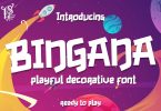Bingana - Playful Decorative Font