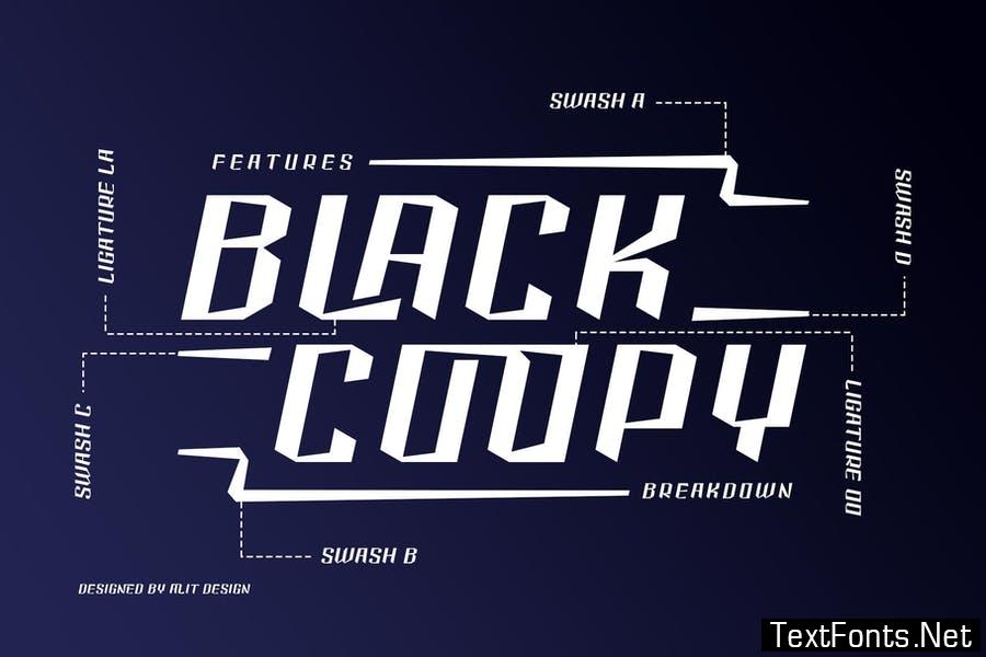 Black Coopy Typeface Font