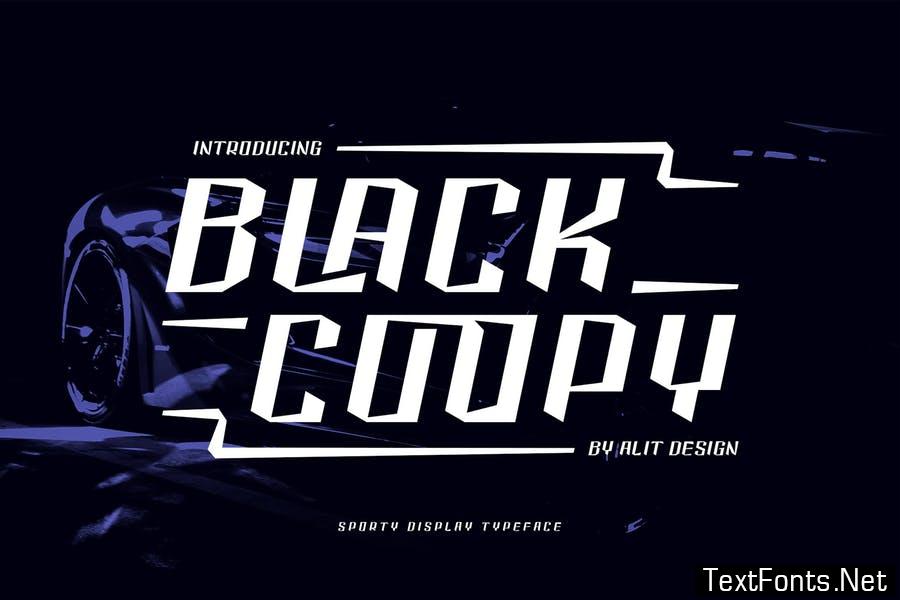 Black Coopy Typeface Font