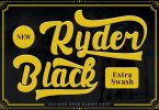 Black Ryder | Bold Script Font