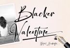 Blacker Valentine Font