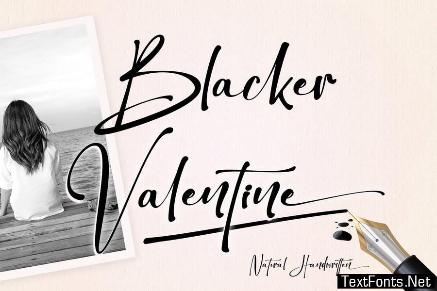 Blacker Valentine Font