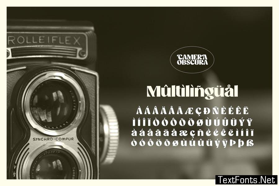 Camera Obscura - Classy Type Font