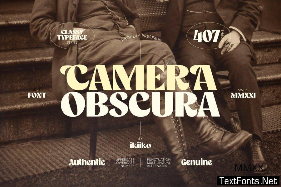 Camera Obscura - Classy Type Font