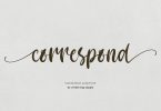 Correspond Script Font