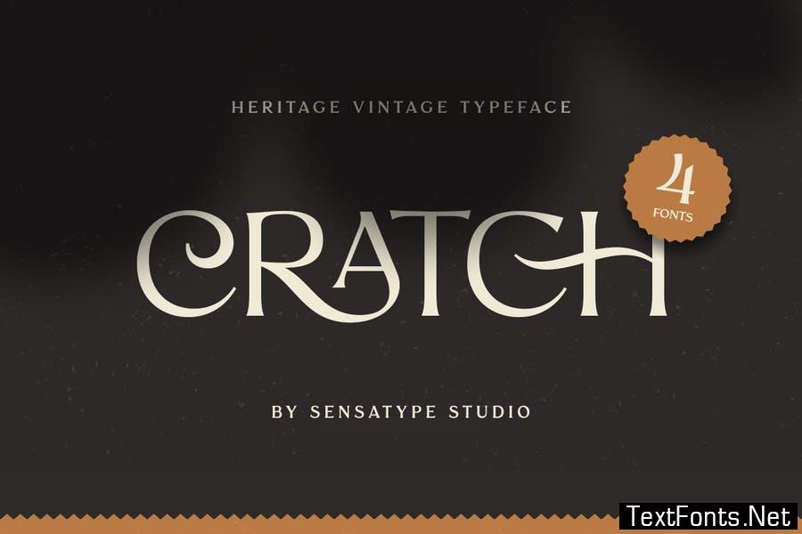 CRATCH - Heritage Vintage Typeface Font