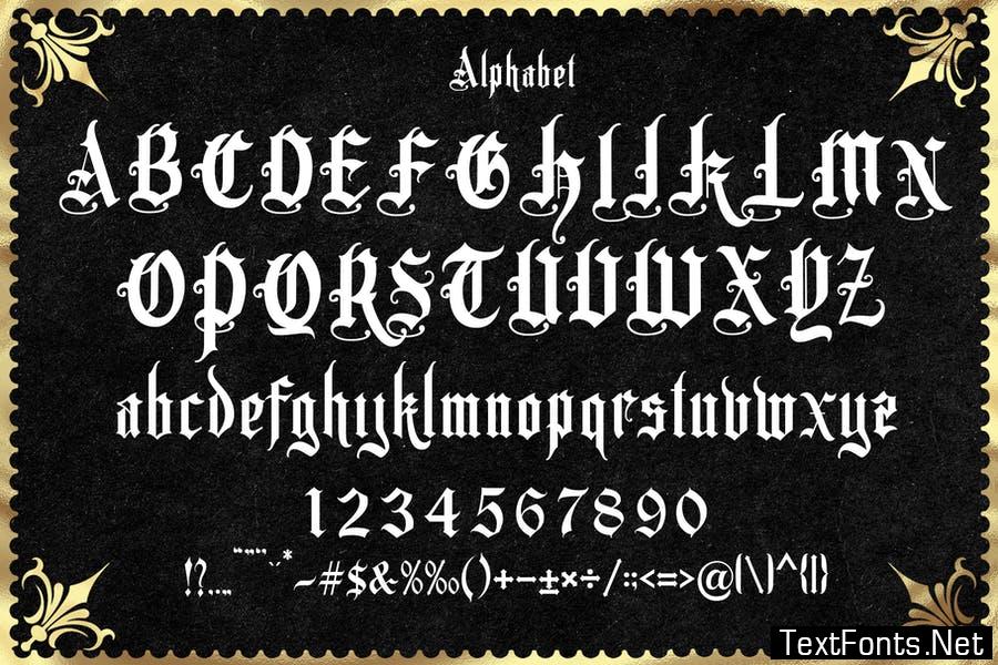 Crowers luxury Blackletter Font
