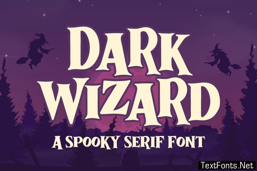 Dark Wizard a Spooky Serif Font