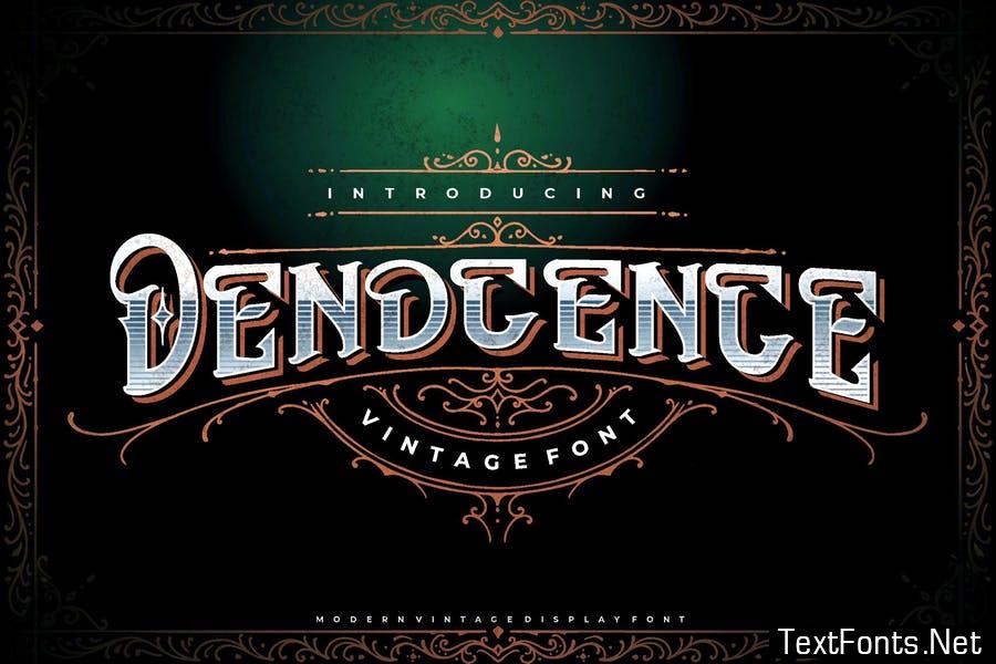 Dendcence - Decorative Vintage Display Font