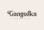Gangsoka - Unique Serif Typeface Font