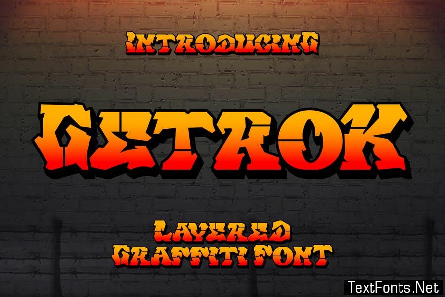 Getrok - Graffiti Font
