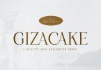 Gizacake - Elegant and Fancy Modern Serif Font