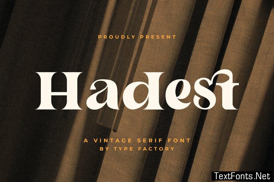 Hadest - A Vintage Serif Font