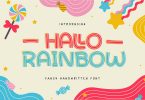 Hallo Rainbow | Fancy Handwritten Font