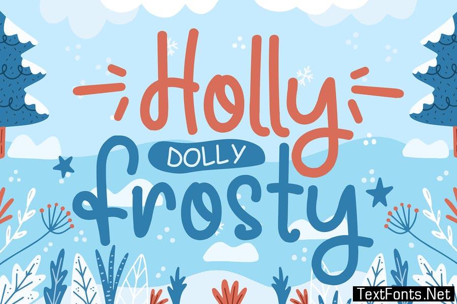 Holly Frosty - Joyful Holiday Font