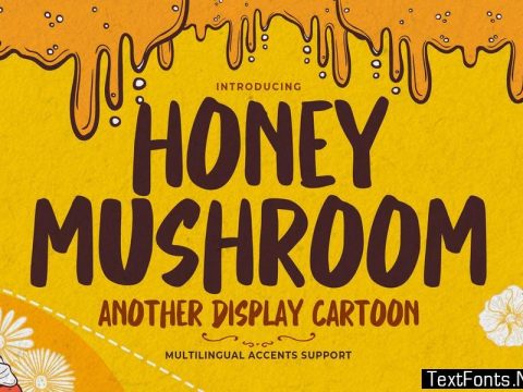 Honey Mushroom - Another Display Cartoon Font