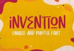 Invention - Unique Display font