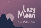 Lazy moon Font