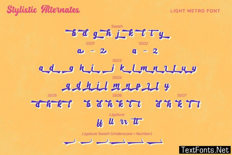 Lightmetro Font