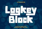 Logkey Block Display Unique Font