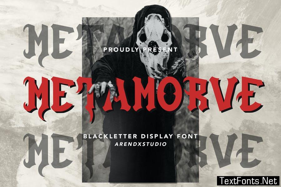 Metamorve - Blackletter Display Font