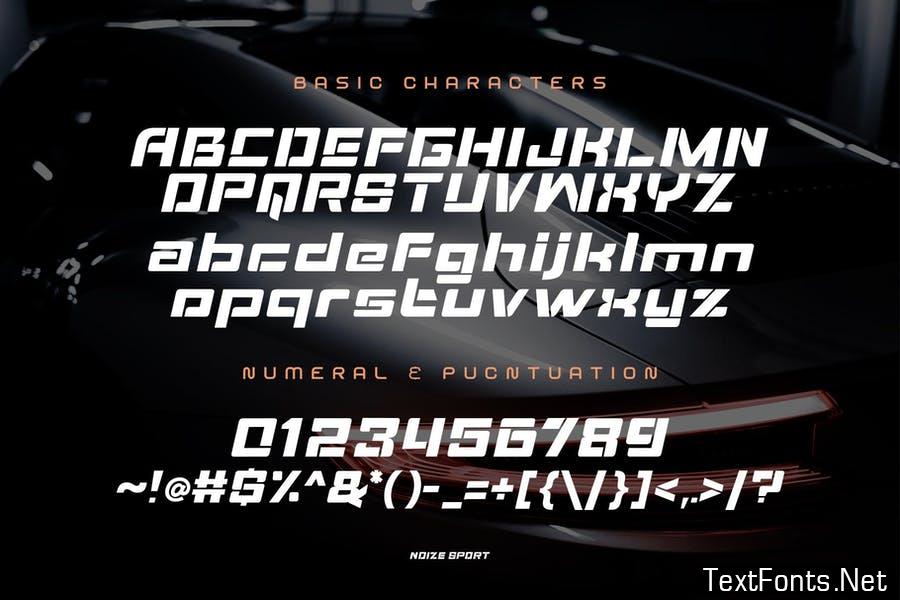 Noize Sport Typeface Font