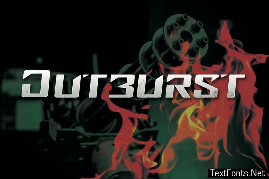 Outburst - Modern Bold Gaming Font