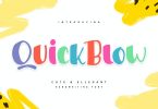 Quickblow | Qute & Ellegant Handwriting Font