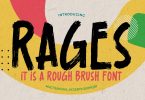 Rages - It's A Rough Brush Font