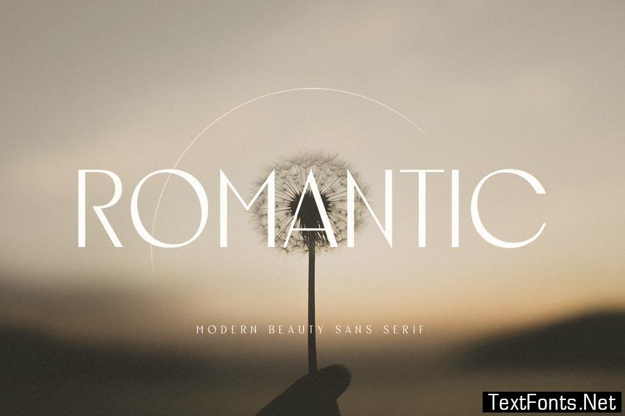 Romantic - Modern Beauty Sans Serif Font