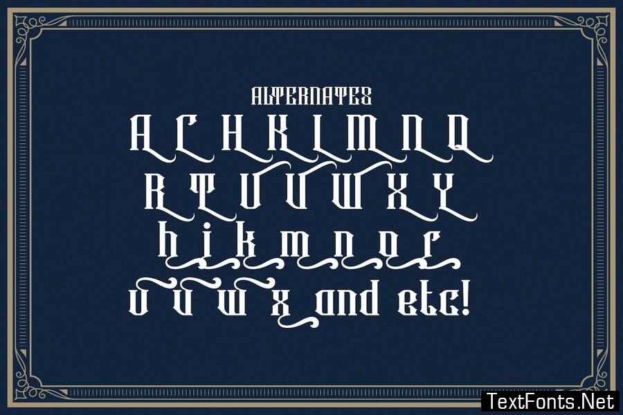 Rowney Kahfi - Victorian Style Font