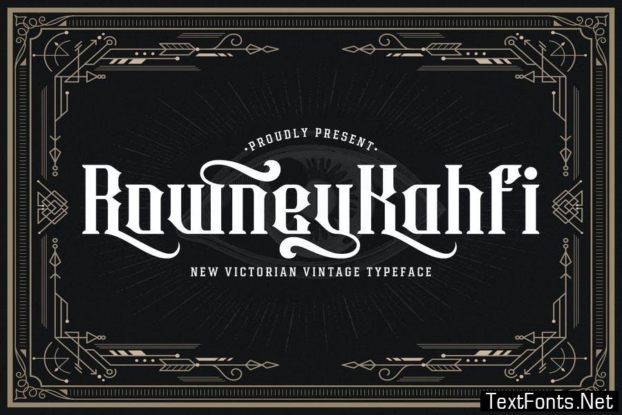 Rowney Kahfi - Victorian Style Font