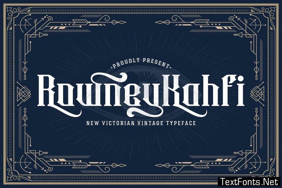 Rowney Kahfi - Victorian Style Font