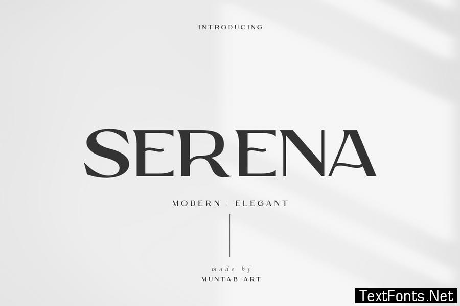 Serena | Modern Sans Serif Font