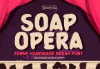 Soap Opera - Funny Handmade Brush Font