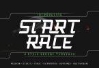 Start Race Typeface Font