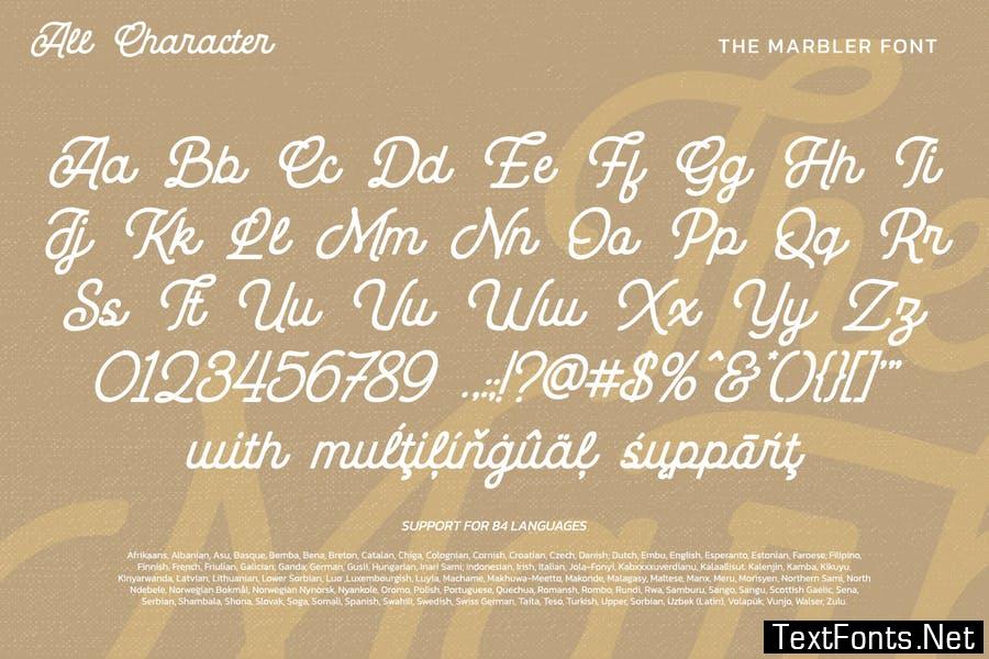 Tha Marbler Font