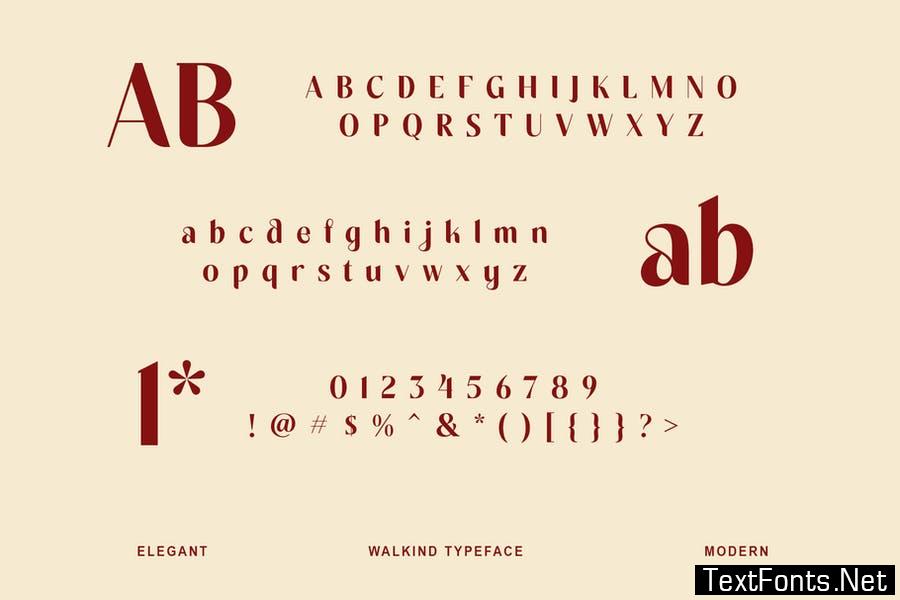 Walkind Font