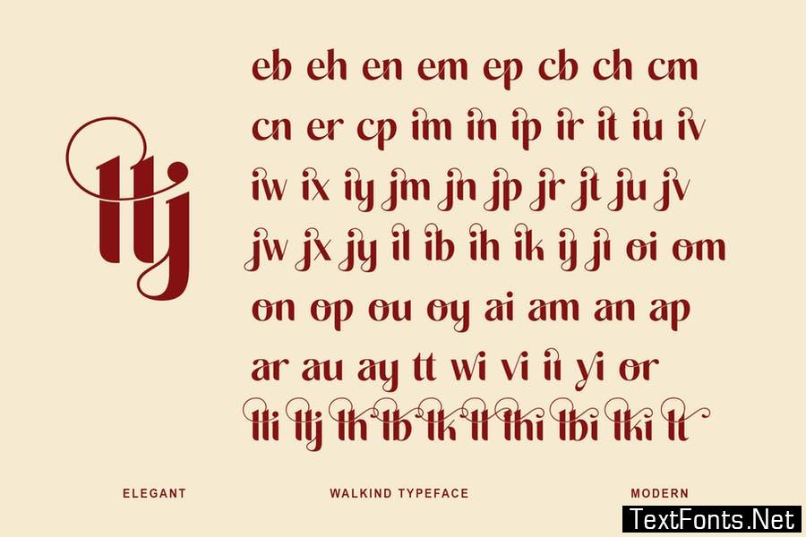 Walkind Font