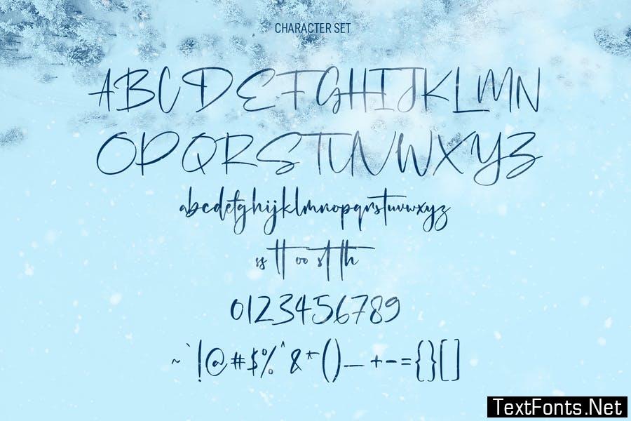 Winter Airs Script Font