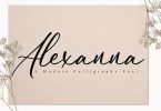 Alexanna - Signature Font