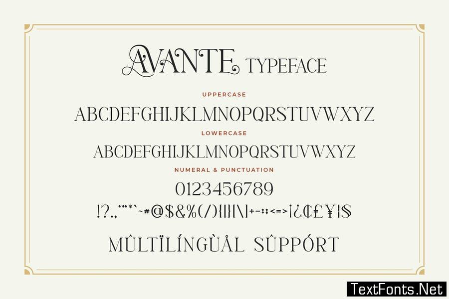 AVANTE Font