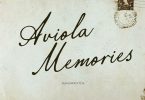 Aviola Memories Font