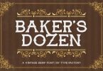 Baker's Dozen - Vintage Serif Font