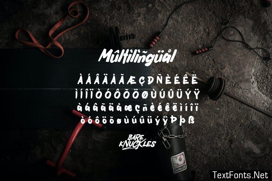 Bare Knuckles - Rawtype Font