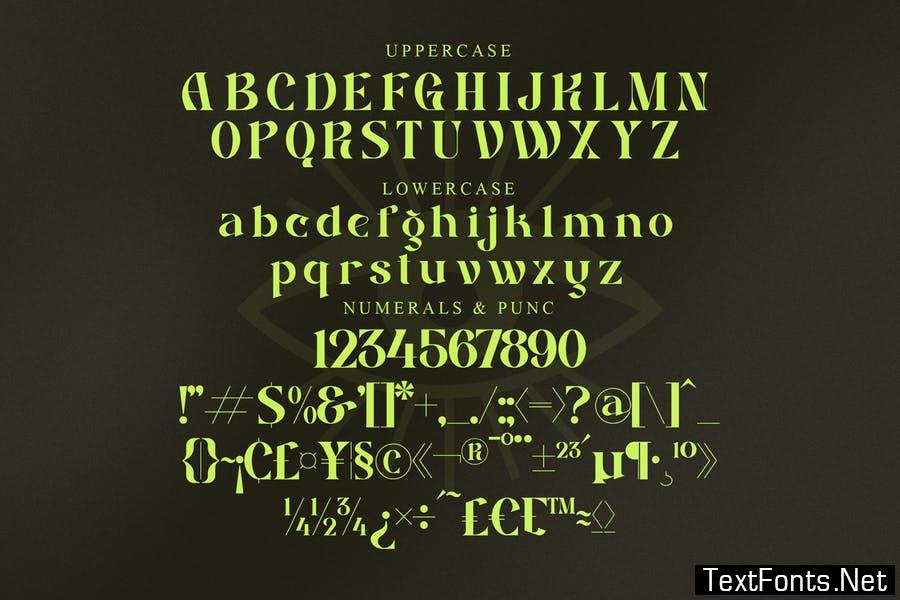 Basdela Serif Typeface LS Font